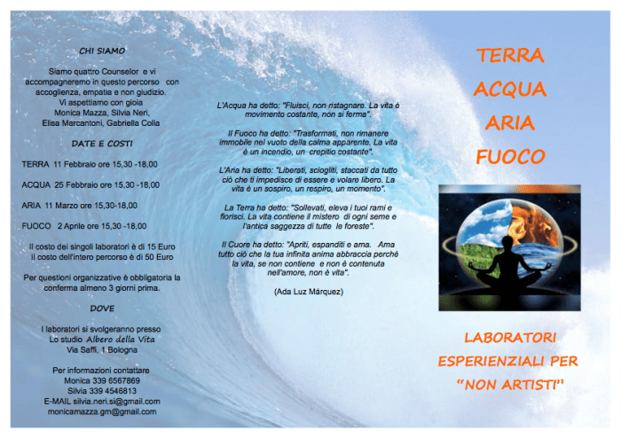 Workshop Art Counseling Bologna Silvia Neri